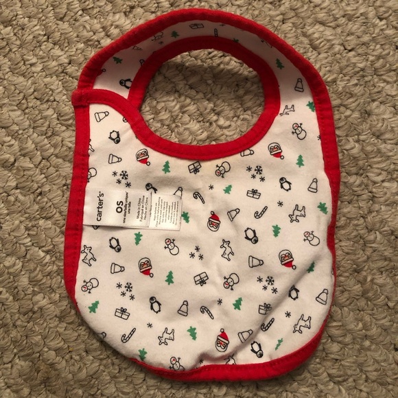 ❤️ 4/$20 Unisex Christmas Bibs, Lot of 2 - Picture 2 of 5